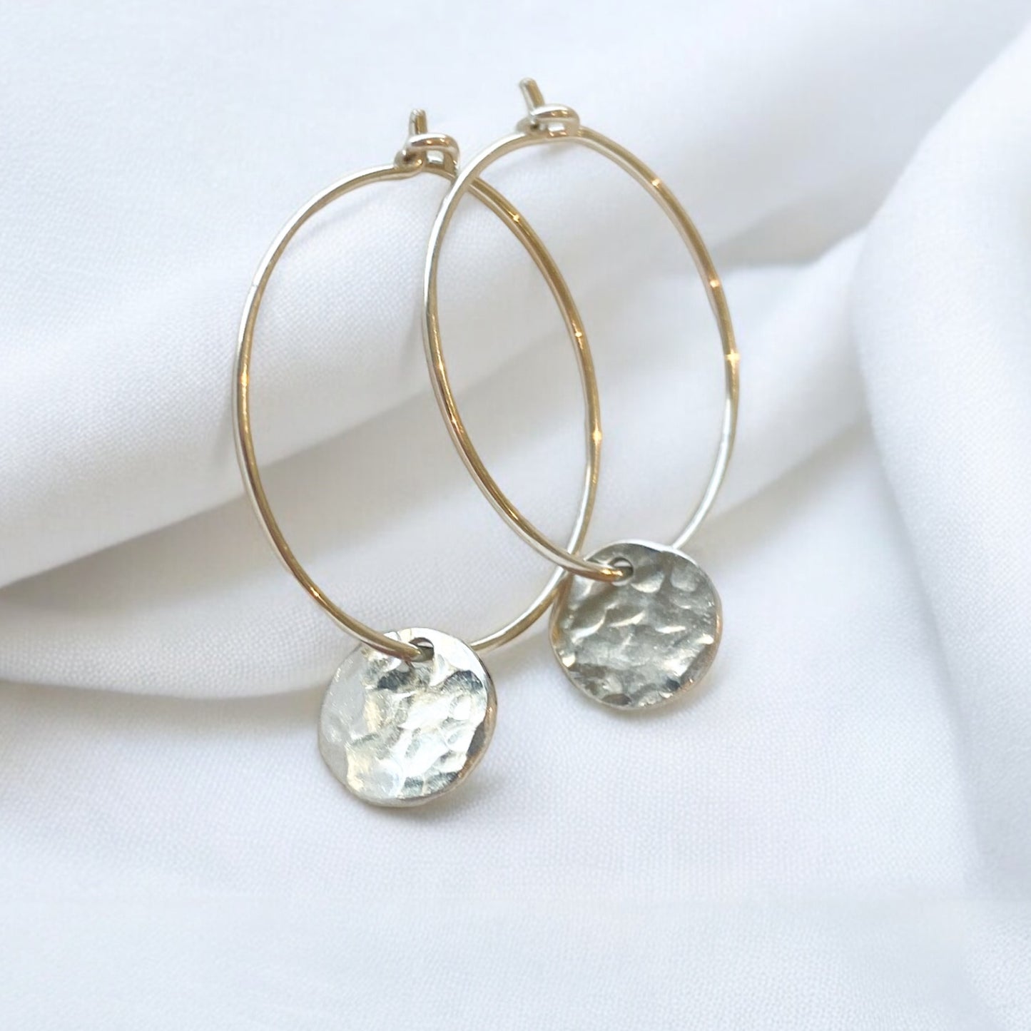 Savannah Earrings - Large disc