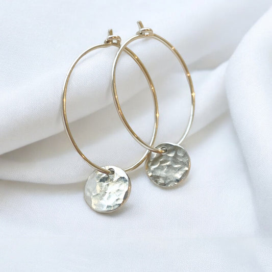 Savannah Earrings - Large disc