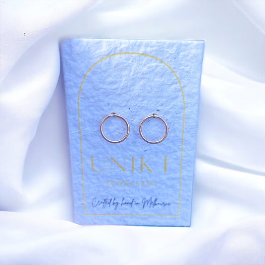 Circle Stud Earrings