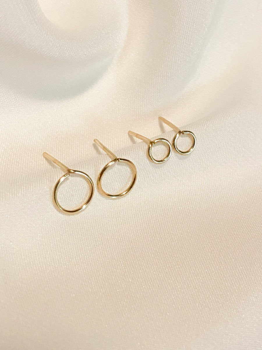 Circle Stud Earrings