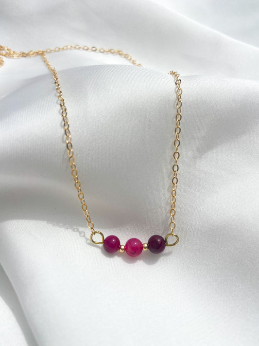 Freya Necklace - Red