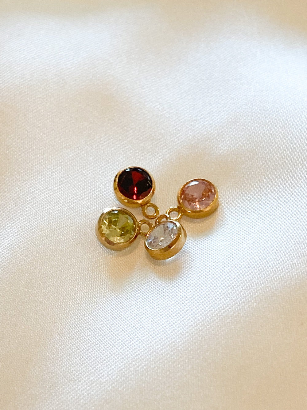 Birthstone Initial Necklace