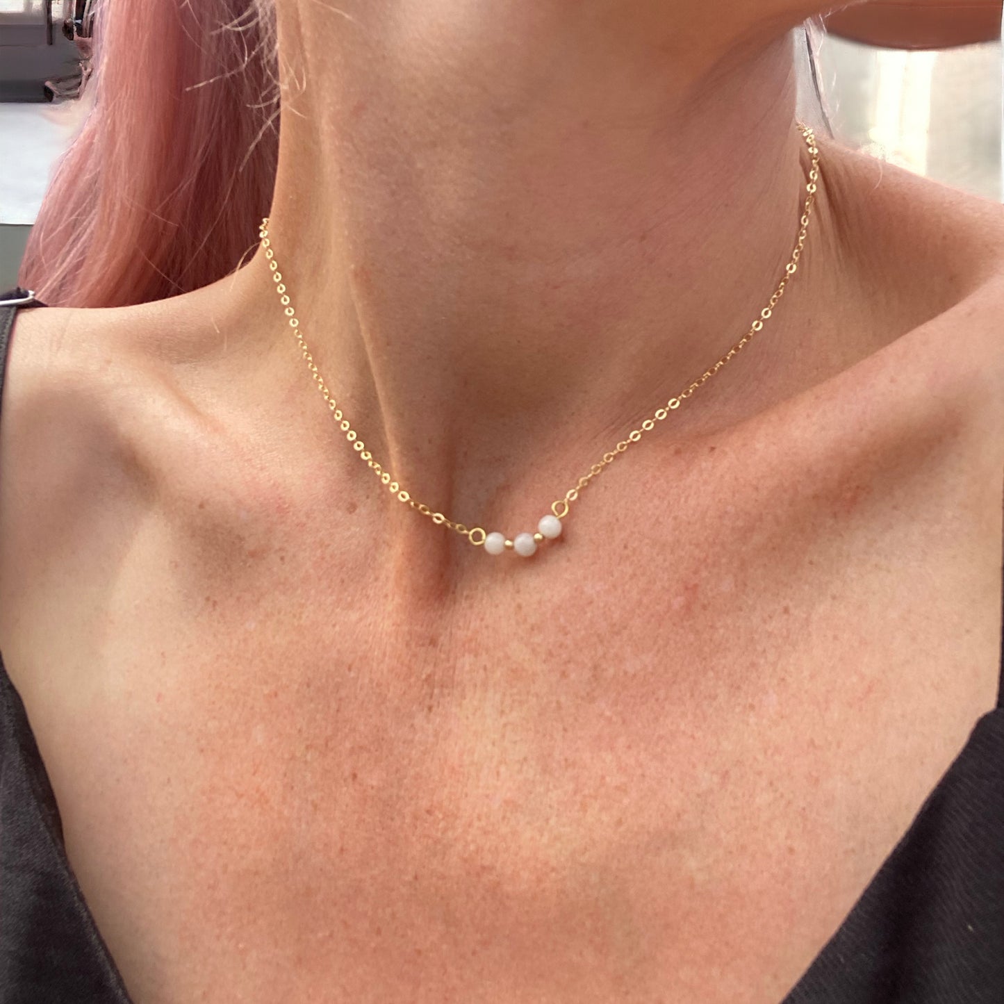 Freya Necklace - White